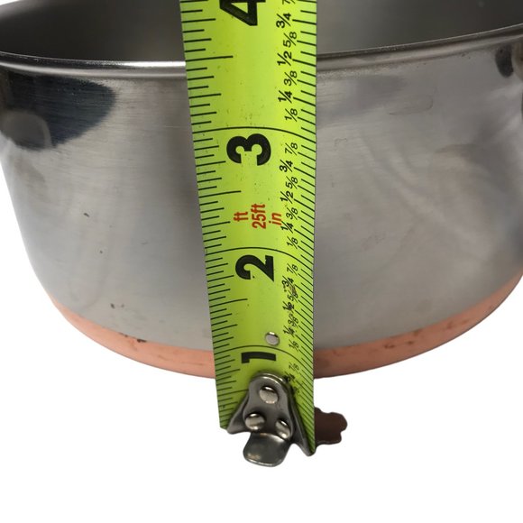 Revere Ware Revereware Large Saucepan 2 Qt 2 Quarts Copper Bottom No Lid - Picture 11 of 12